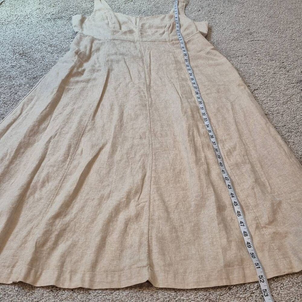 Old Navy Fit & Flare Linen Blend Midi Dress Size XL Tall - Picture 9 of 10